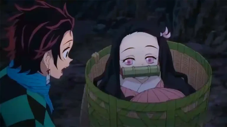 Por que Nezuko carrega um bambu na boca em Demon Slayer