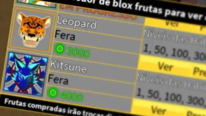 Trade de Frutas no Blox Fruits